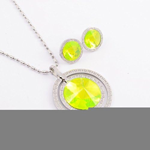 Jewelryfinds European Exaggerated Ideas For Her Round Gemstone Topaz Earrings