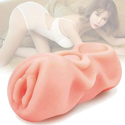 Silicone Soft Pocket Male Training Tool Male Pleasure Adullt Toys 3D Textured Pocket Portable-Pusseys for Men Stimulation Realistic Design (5.2 x 2.5in)