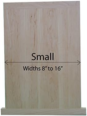 Small Custom Tee-Shaped Pull Out Cutting Board - Solid Maple - 8" to 16" wide