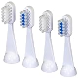 Cybersonic Traditional Replacement Brush Heads, 4 Pack, Compatible With All Cybersonic Electric Toothbrushes