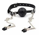 Metal Adjustable Clamps Leather Collars Chains Dress Accessories