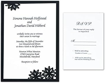 Intricutz Laser Cut Layered Winter Magic Invitation Kit with Envelopes 25-Pack (WNTRMAGNVY80W80ENV)