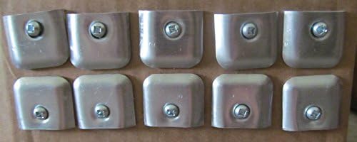 Temple Products 10 RV Camper Trailer Aluminum Flat End Cap for 1" Trim Molding & Screws