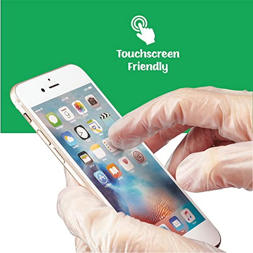 Care Plus Disposable Vinyl Gloves Extra Large Size Heavy Duty Non Sterile Powder Free