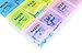 Weekly Pill Organizer - 21 Day Pill Planners for Pills Vitamins & Medication, 3 Times-a-Day Medication Reminder Boxes, Easy to Read & Travel Friendly