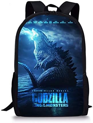 God-zillas Sea Print Thunder Backpack Student Bookbag Ultralight School Bag (Backpack 2)