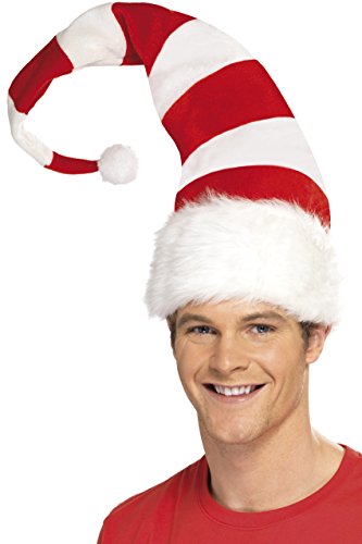 Tall Striped Santa Hat