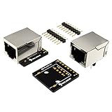 2 Pcs RJ45 8-pin Connector (8P8C) and Breakout Board Kit for Ethernet DMX-512 RS-485 RS-422 RS-232 (Unassambled)