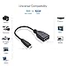 Micro HDMI to HDMI Cable, CableCreation Male to Female Micro-HDMI to HDMI Adapter, Support 1080P Full HD, 3D, 0.15M/0.5ft