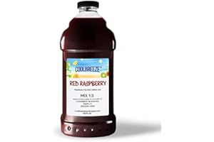 Coolbreeze Beverages Ready to Use Premium Frozen Slush Drink Mix - Red Raspberry - 1/2 Gal
