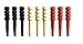 JustMike'S Set of 9 Wood Cribbage Pegs - Standard Size in Black - Natural - Red