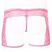 Men's Sexy Floral Lace Sissy Pouch Crossdress Panties Boxer Briefs Mesh Sheer See-Through Garter G-String Girly Underwear Low Rise Breathable Hipster Bikini Swim Shorts Thongs Swimwear Underpants
