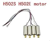 Qsmily 4Pcs (CW CCW) Motor With Metal GearSpare Parts for Hubsan X4 H502S H502E RC Quadcopter Spare Parts Accessories