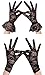 Simplicity Women's Vintage Sheer Floral Lace Wrist Length Gloves