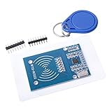 Qunqi MFRC-522 RC522 RFID RF IC Card Inductive Module + S50 White Card + Key Ring for Arduino