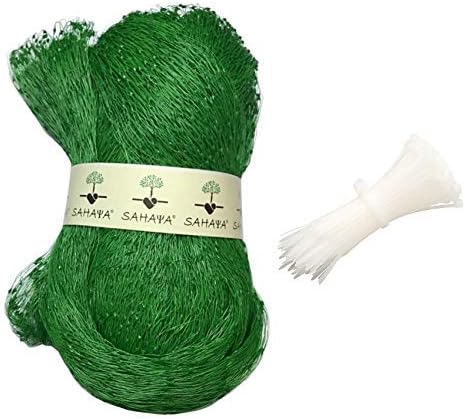 SAHAYA 35 FT X 10 FT Garden Bird Netting - Plastic Wire Mesh (19 mm) for Outdoor Raised Bed Plants and Vegetables
