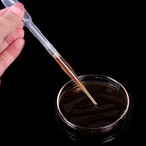 100PCS Disposable Plastic Transfer Pipettes, 1ML Calibrated Dropper Suitable for Essential Oils & Science Laboratory (1ml-100pcs)