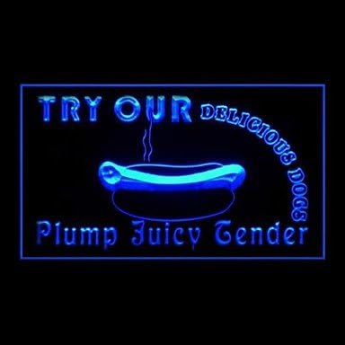 US Delicious Hot Dogs Advertising LED Light Sign Red