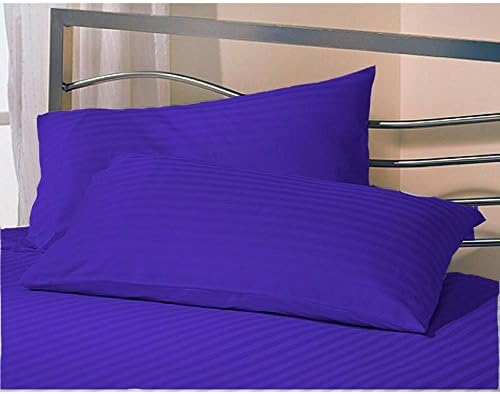 Jaipur LinenCotton 300 TC Pillow Cover, King, Navy Blue, 2 Pieces