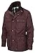 VEDONEIRE Mens Wax Jacket (3050 BURGUNDY) maroon red motorbike coat black friday