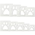 Paw Stencil, 8Pcs Large Dog Paw Stencil for Painting,Cute Bear Cat Paw Print Stencils Template Reusable Plastic Animal Paw Paint Stencil for Crafts Art Painting on Wood Paper Flag Wall Home Decor