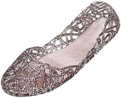 Women's Bird Nest Jelly Ballet Flats Shoes Summer Slip On Hollow Out Loafers Ballet Sandals