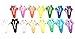 30 Pcs Star Hair Snap Clip Size 40mm (Mix Bright and Pastel Tone) 15 Colors