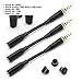 3X Great Value Tech Headphone Audio Adapter/Cable Includes Jack Cover for LifeProof iPhone 6s / 6s Plus NUUD/Samsung Galaxy S7 FRE (Black)