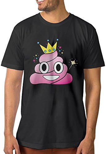 AMERI Princess Poop Emoji Men's Soft Short Sleeve T-Shirt