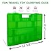 Life Made Better Solid, Reinforced Green Toy Carrying Case, Compatible with Lego Ninjago Mini Ninja Figurines, This Box is Not Created by Lego