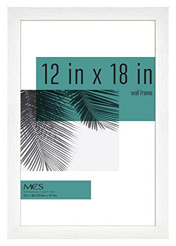 MCS Studio Gallery Frame, White Woodgrain, 12 x 18