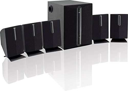 GPX HT050B 5.1 Channel Home Theater Speaker System (Black) (Renewed) - Image 2