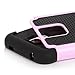 Galaxy S5 MINI Case, E LV Galaxy S5 MINI Case - Shock-Absorption / High Impact Resistant Hybrid Dual Layer Armor Defender Full Body Protective Case Cover for Samsung Galaxy S5 MINI SM-G800 with 1 Stylus and 1 E LV Microfiber Digital Cleaner (Baby Pink)