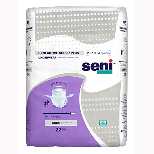 SENI S-SM22-AP1 Active Super Plus Disposable Underwear-Small-22/Pack