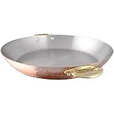 Mauviel M'Heritage 150 B Copper Round Pan With Brass Handles, 4.7-In