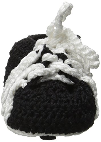Jefferies Socks Baby-Boys Soccer Cleats Crochet Bootie, Black, Newborn