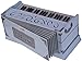 Harmonium White Pro Grade By Kaayna Musicals, 11 Stop- 6 Main & 5 Drone, 3½ Octaves, Coupler, Gig Bag, Bass/Male Reed Tuned- 440 Hz, Suitable for Peace, Yoga, Bhajan, Kirtan, Shruti, Mantra, etc