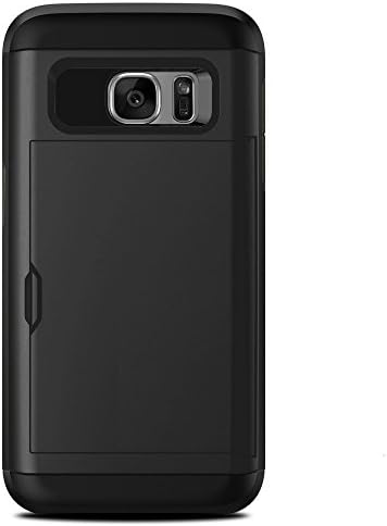 Galaxy S7 Case. Slim Wallet Cover for Samsung Galaxy S7 (Black)
