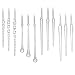 Youseexmas Icicles Glass Snowflake Christmas Ornaments pack of 24 (12pcs icicles 12pcs snowflakes)