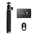 YI 4K Action Camera with Selfie Stick & Bluetooth Remote 32G MicroSD Card Included (US Edition) Night Black