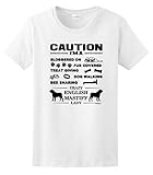 ThisWear I'm a Crazy English Mastiff Lady, Dog Lover's Ladies T-Shirt