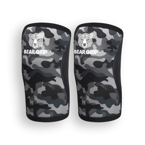 BEAR GRIP Premium 7mm Knee Sleeves (Pairs) - S