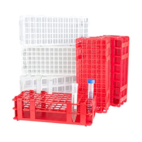 neoLab 6-2550 - Provette in polipropilene per auto, 90 capacitĂ , 6 x 15 fori, diametro 13 mm, diametro foro 13,5 mm, colore: Blu
