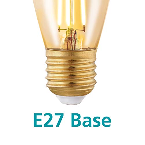 EGLO Amber Vintage Ledlamp, E27-fitting, ledlamp voor retroverlichting, 3,5 watt (komt overeen met 22 watt), 220 lumen… - Afbeelding 7