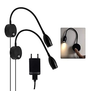 CPROSP 40 cm LED-leeslamp bedlamp zwart