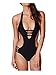 Leright Women's Monokini Swimsuits Halter Cut Out One Piece Bikini Swimwear