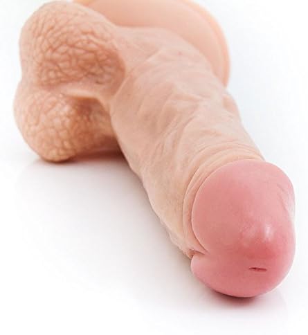YUELV 7.87 inch Realistic Massage Wand with Suction Cup Good Choice for Women Massager Discreet Package