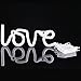 YiiY Neon Light Signs Pink Love Decor Light,Wall Decor for Chistmas,Kids Room,Wedding Party Decor, Bedroom, Pub,Valentine's Day