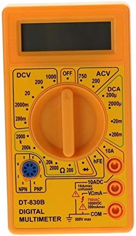 Multimeters - 1set Dt830b Lcd Digital Multimeter Voltmeter Ammeter Ohmmeter Analyzer 2 Probe Measuring Tool - Auto Lead Amp Electrical Temperature Semiconductor Manual Accurate - 1PCs