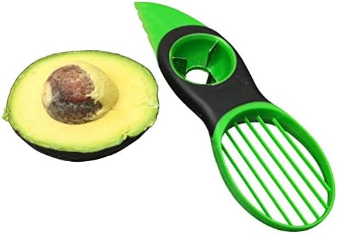 Premier Chef Avocado Slicer - 3-in-1 Tool Works as a Splitter, Pitter and Cutter for Avocados - Professional Quality - Easy to Use - Dishwasher Safe Green